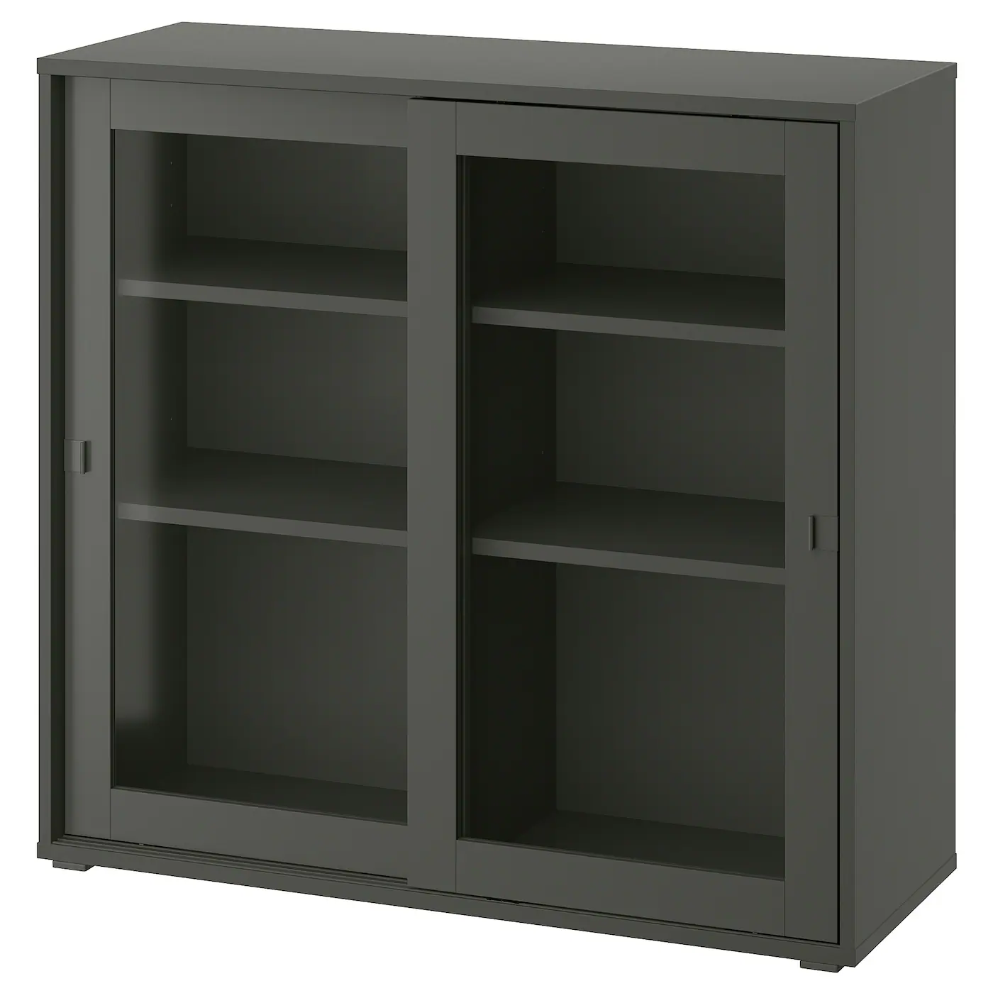 VIHALS Element s kliz. stakl. vratima, tamnosiva, 95x37x90 cm