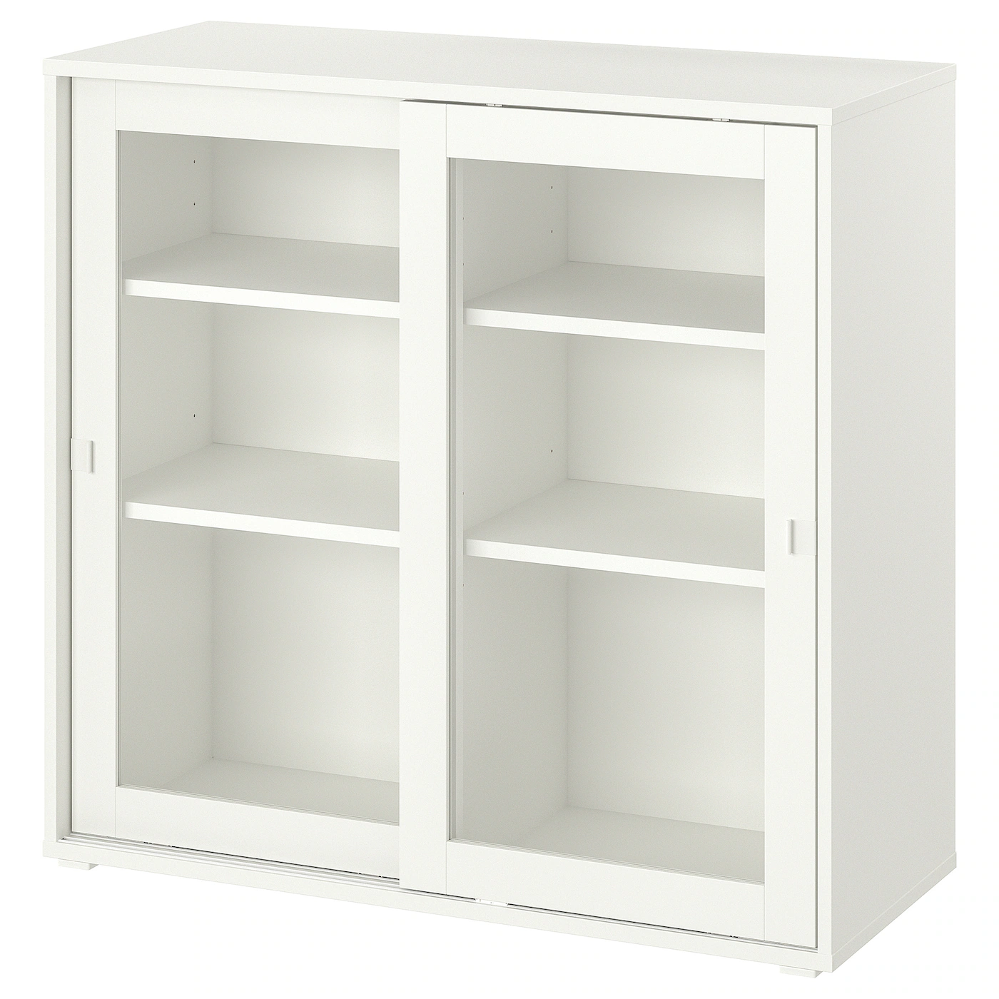 VIHALS Element s kliz. stakl. vratima, bela, 95x37x90 cm