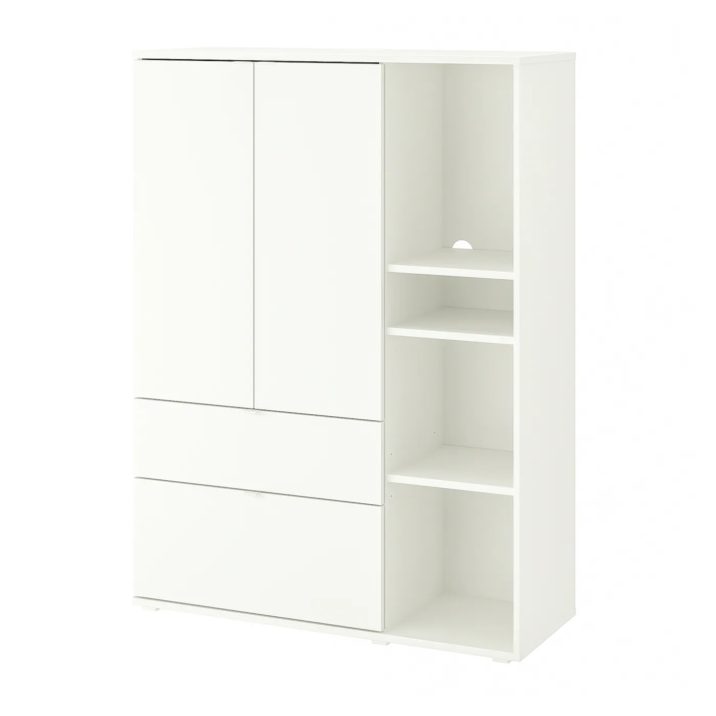 VIHALS Element za odlaganje, bela, 105x37x140 cm