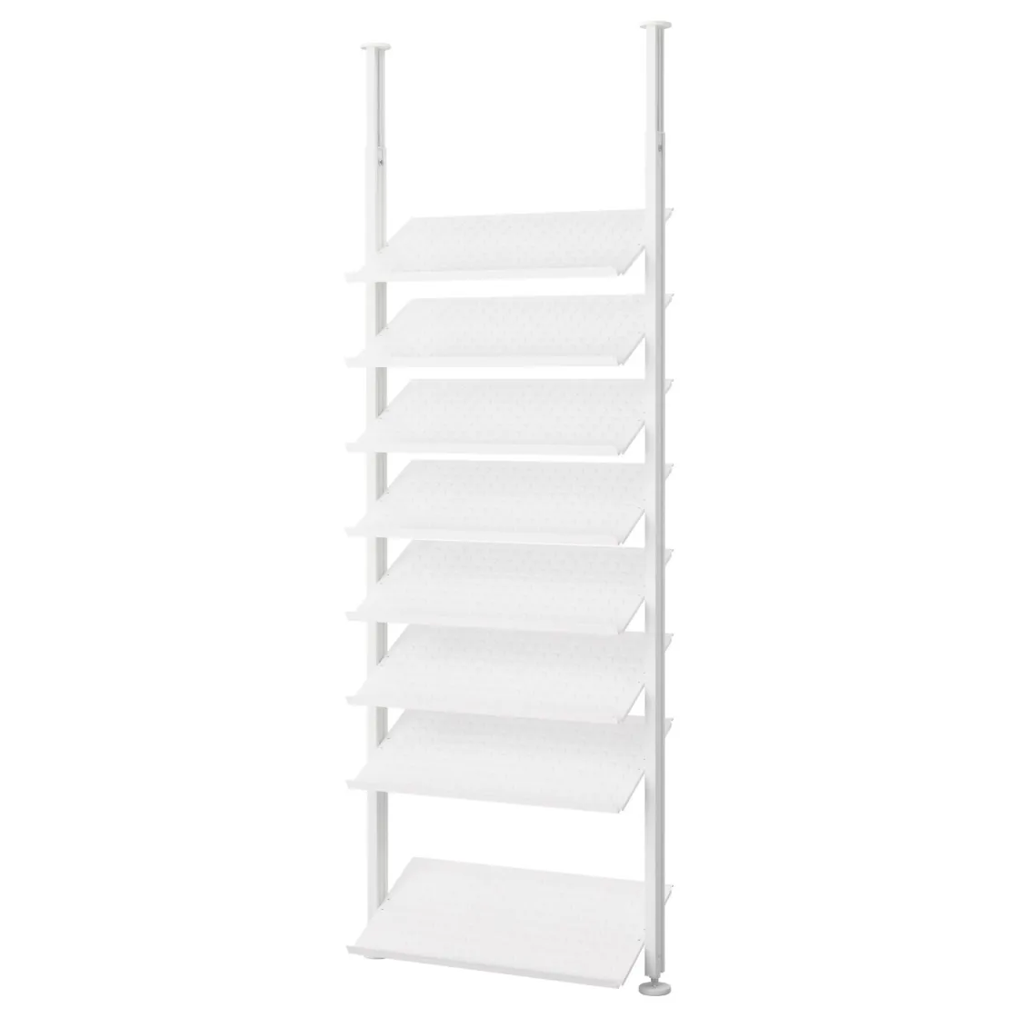 ELVARLI Otvorena komb. za odlaganje, bela, 92x36x222-350 cm