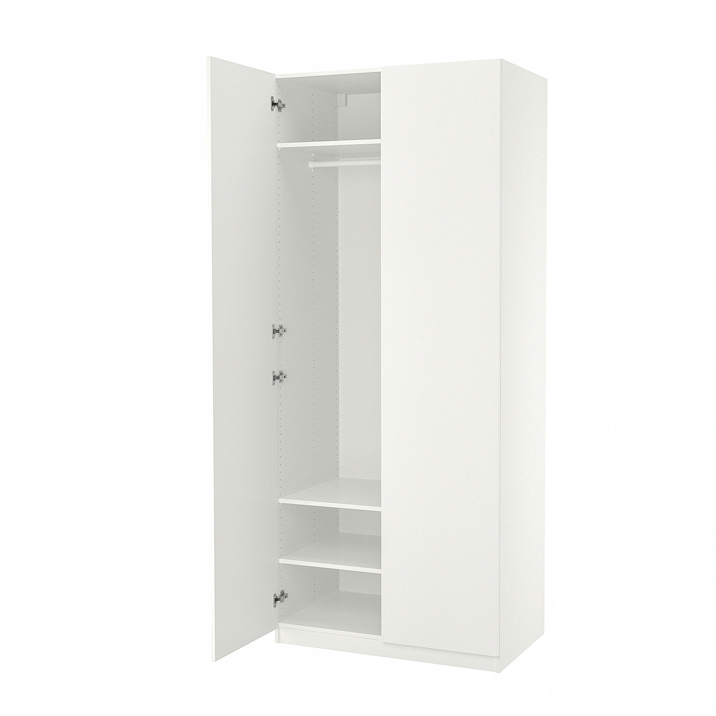 PAX / FORSAND Garderober, bela/bela, 100x60x236 cm