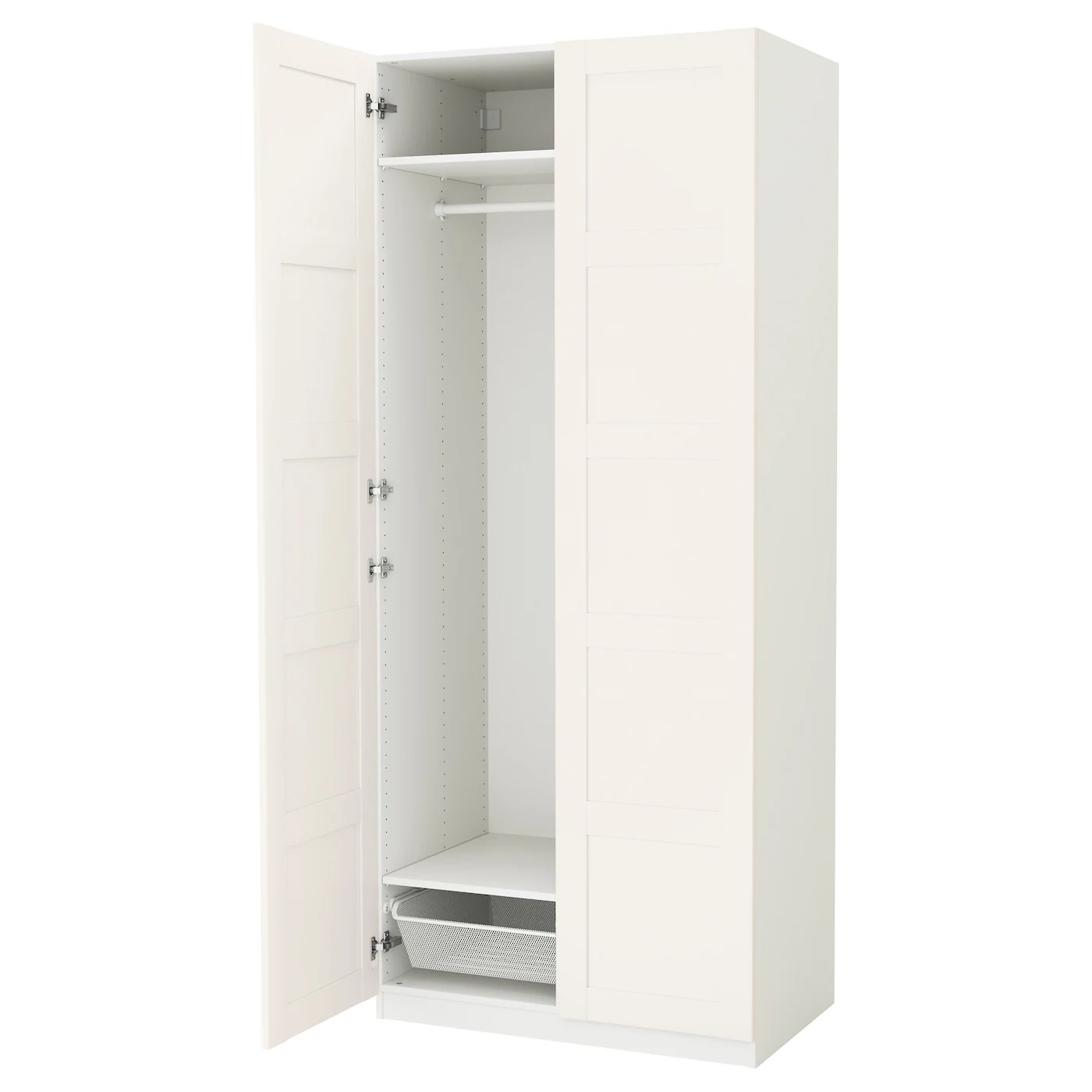 PAX / BERGSBO Garderober, bela/bela, 100x60x236 cm