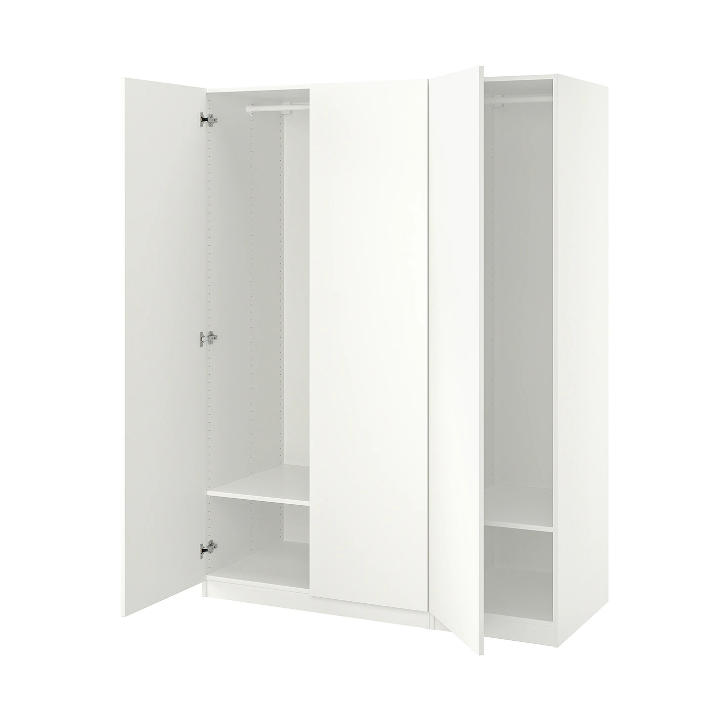 PAX / FORSAND Garderober, bela/bela, 150x60x201 cm