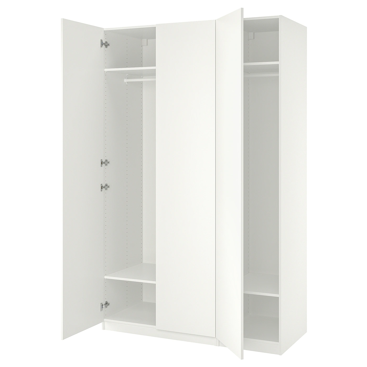 PAX / FORSAND Garderober, bela/bela, 150x60x236 cm