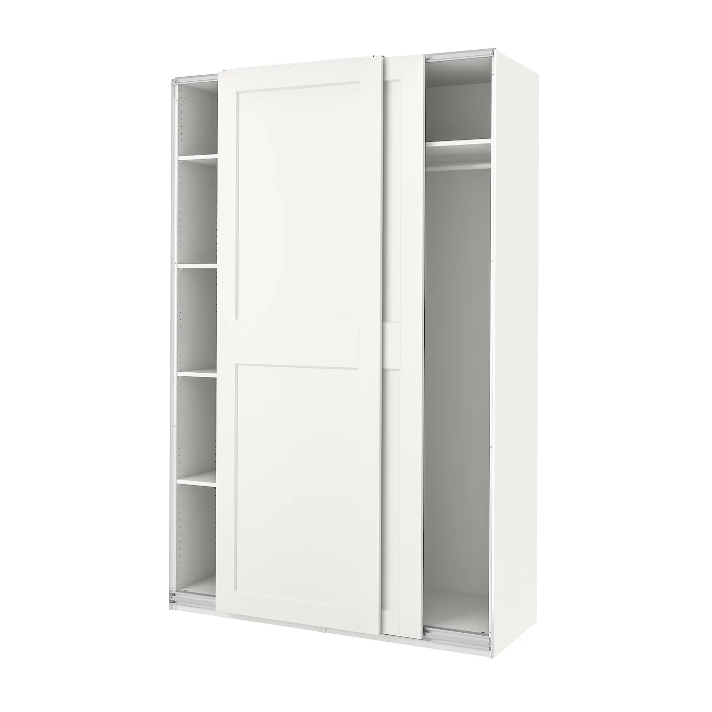 PAX / GRIMO Garderober, bela/bela, 150x66x236 cm
