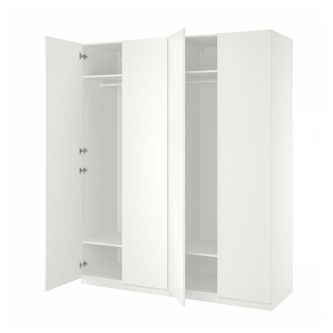 PAX / FORSAND Garderober, bela/bela, 200x60x236 cm