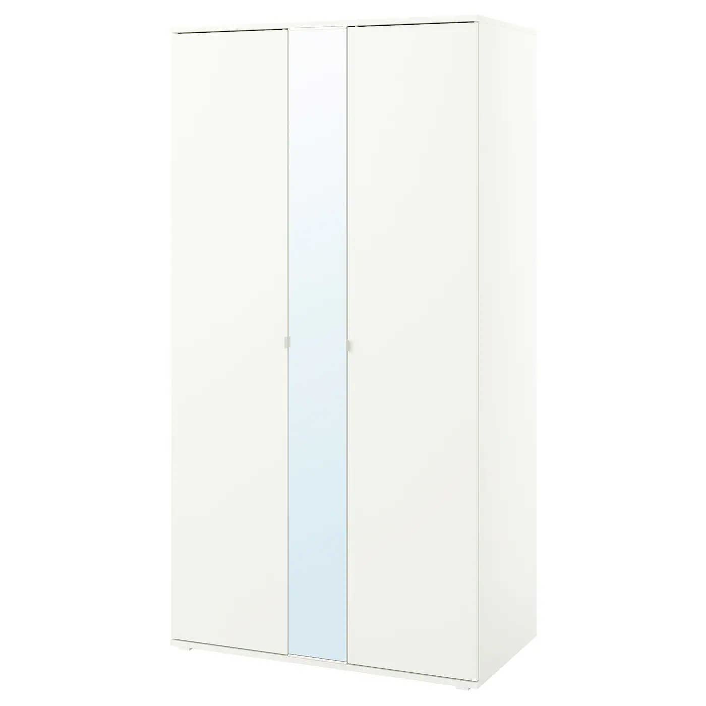 VIHALS Garderober s 2 vrata, bela, 105x57x200 cm