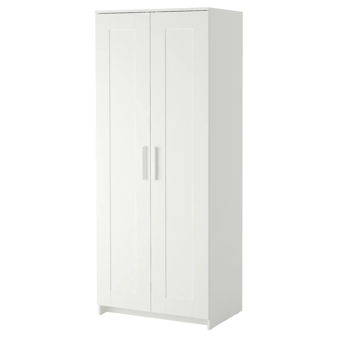 BRIMNES Garderober s 2 vrata, bela, 78x190 cm