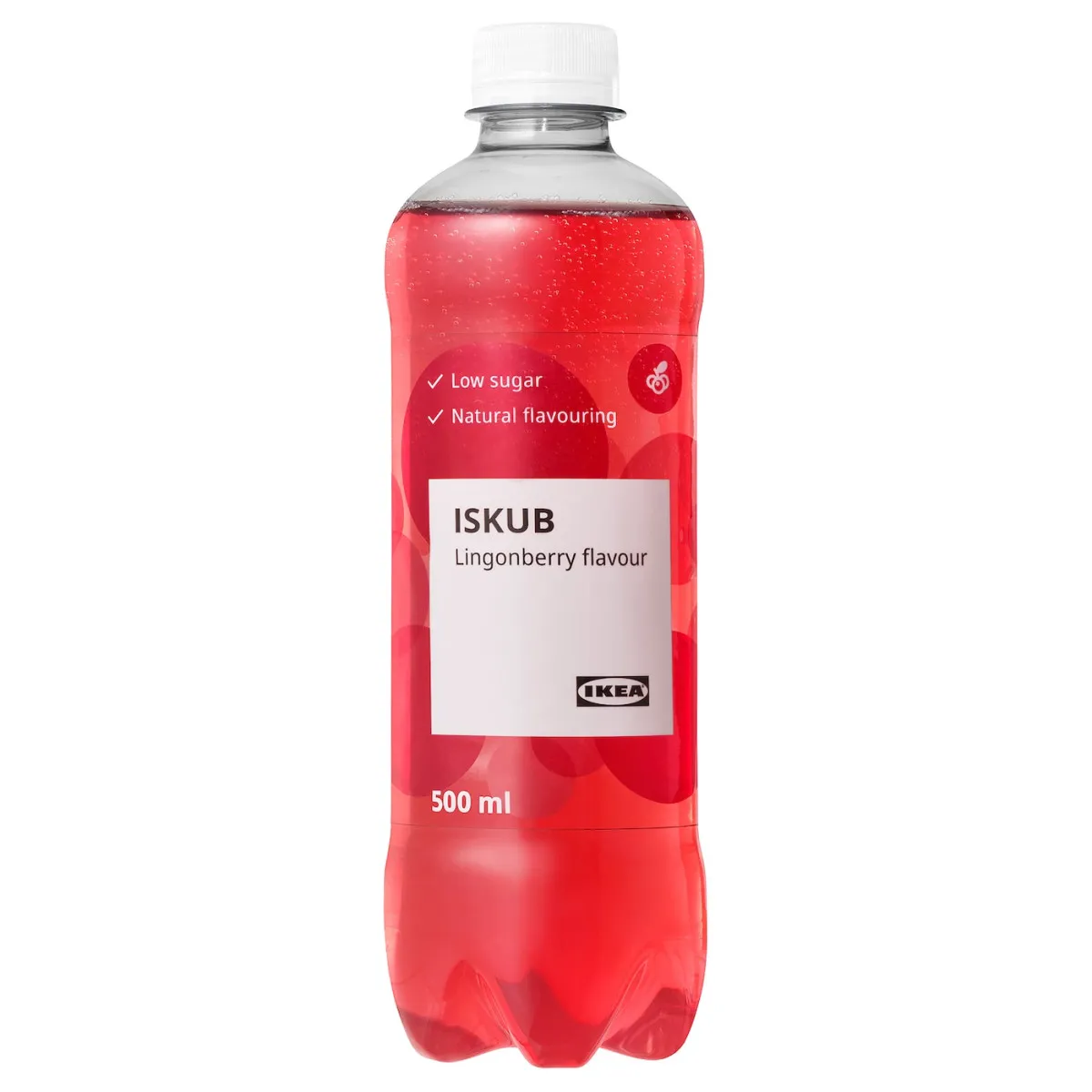 ISKUB Gazirano bezalkoholno piće, ukus brusnice/sa šećerom i zaslađivačima, 500 ml