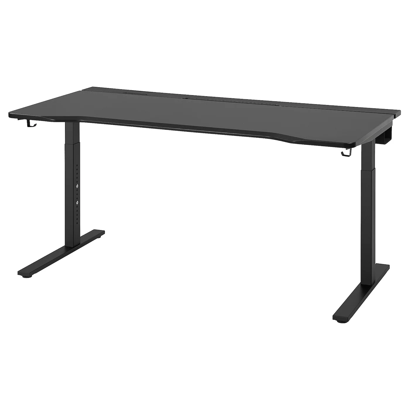 UTMANING Gejmerski sto, crna, 160x80 cm
