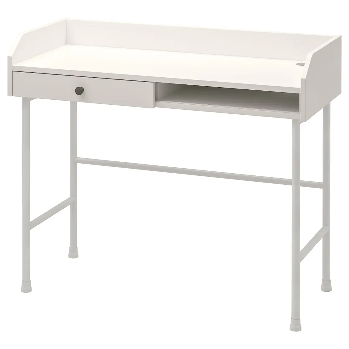 HAUGA Radni sto, bela, 100x45 cm