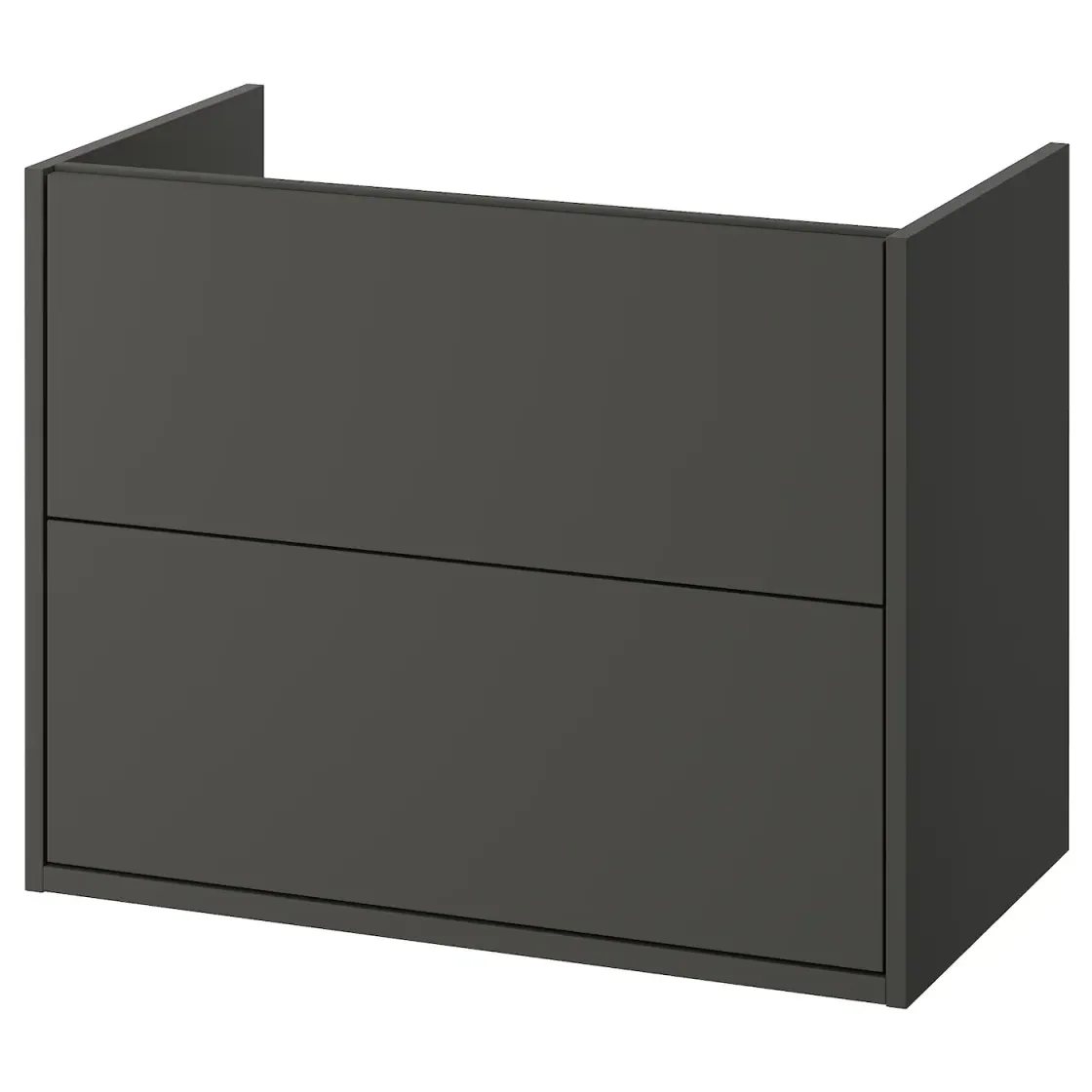 HAVBÄCK Postolje umivaonika s fiokama, tamnosiva, 80x48x63 cm