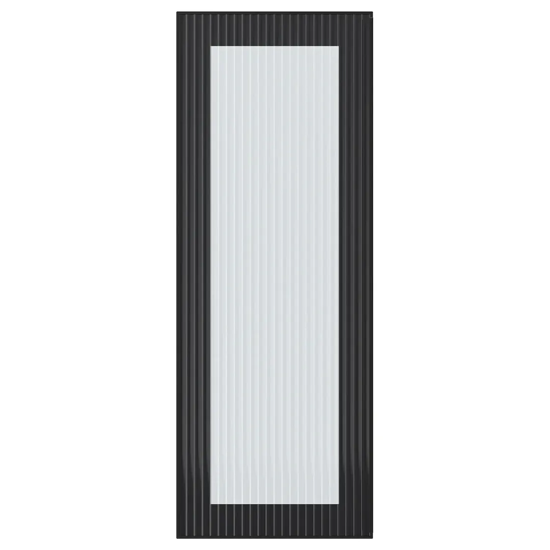 HEJSTA Staklena vrata, boja antracita/rebrasto staklo, 30x80 cm