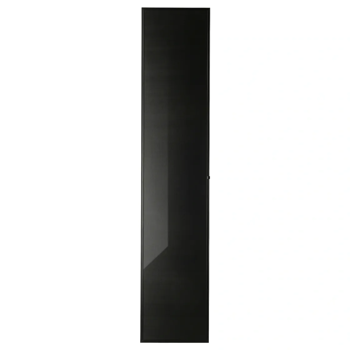 HÖGBO Staklena vrata, crna, 40x192 cm