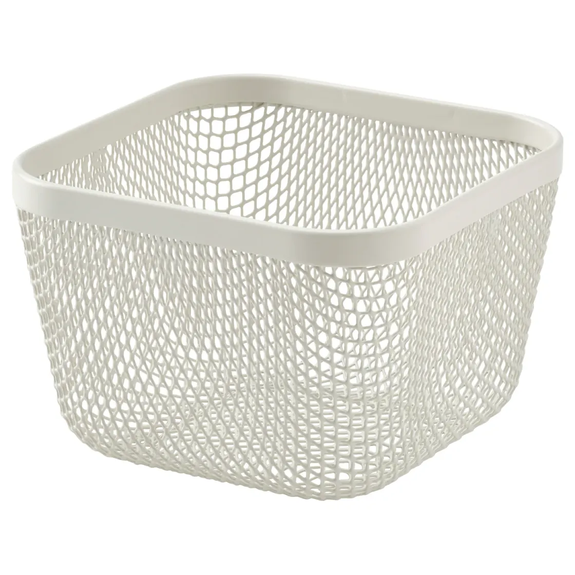 IKEA 365+ Korpa za hranu, metal/bela, 14x14x10 cm