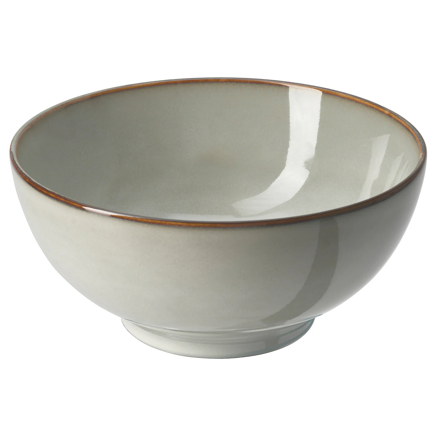 GLADELIG Činija, siva, 19 cm