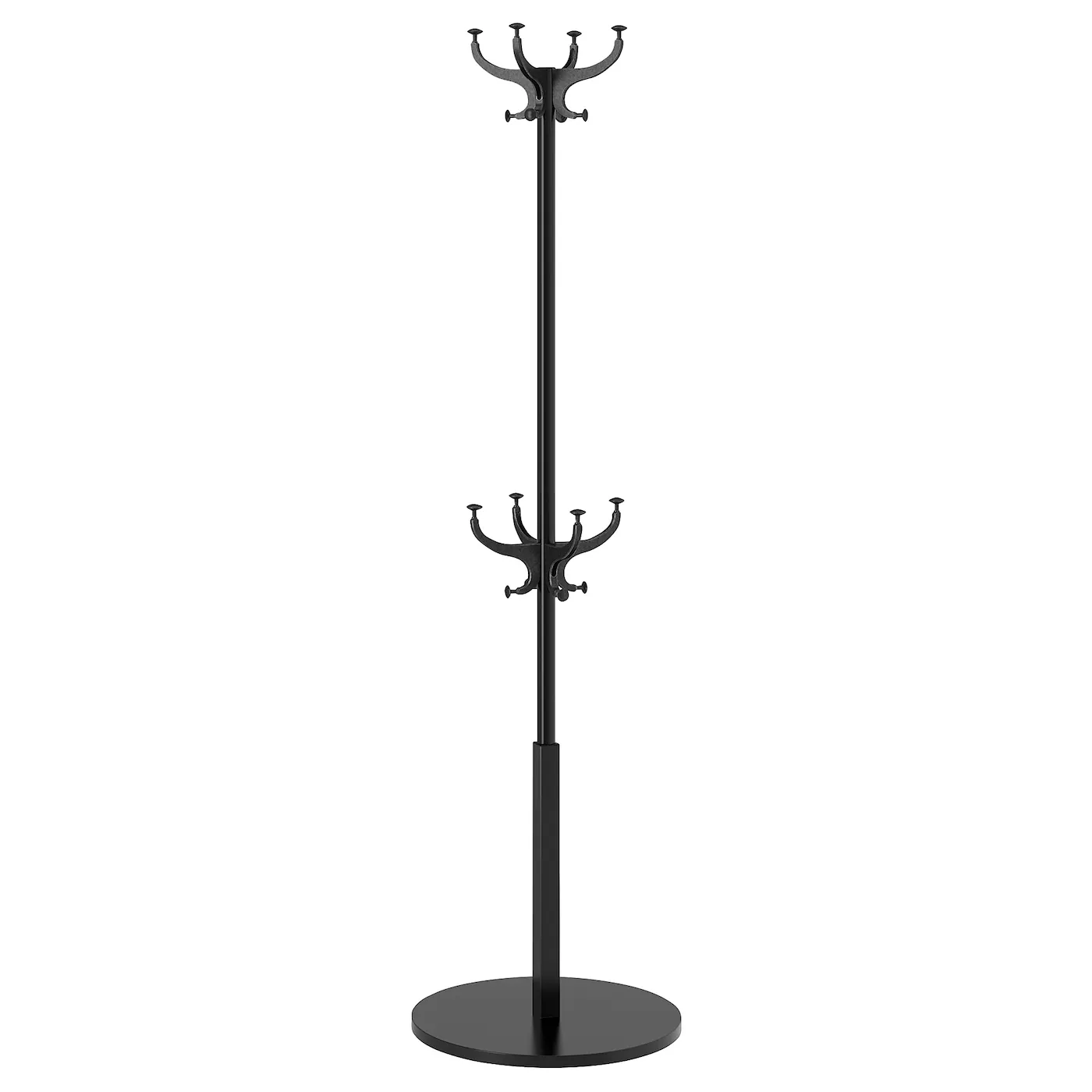 HEMNES Čiviluk, crna, 185 cm