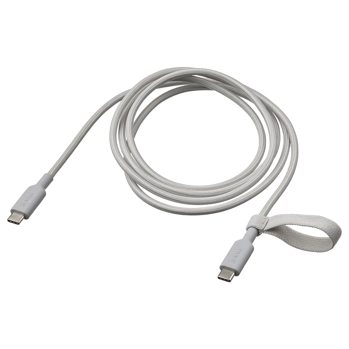 LILLHULT Kabl USB-C - kabl USB-C, svetlosiva, 1.5 m