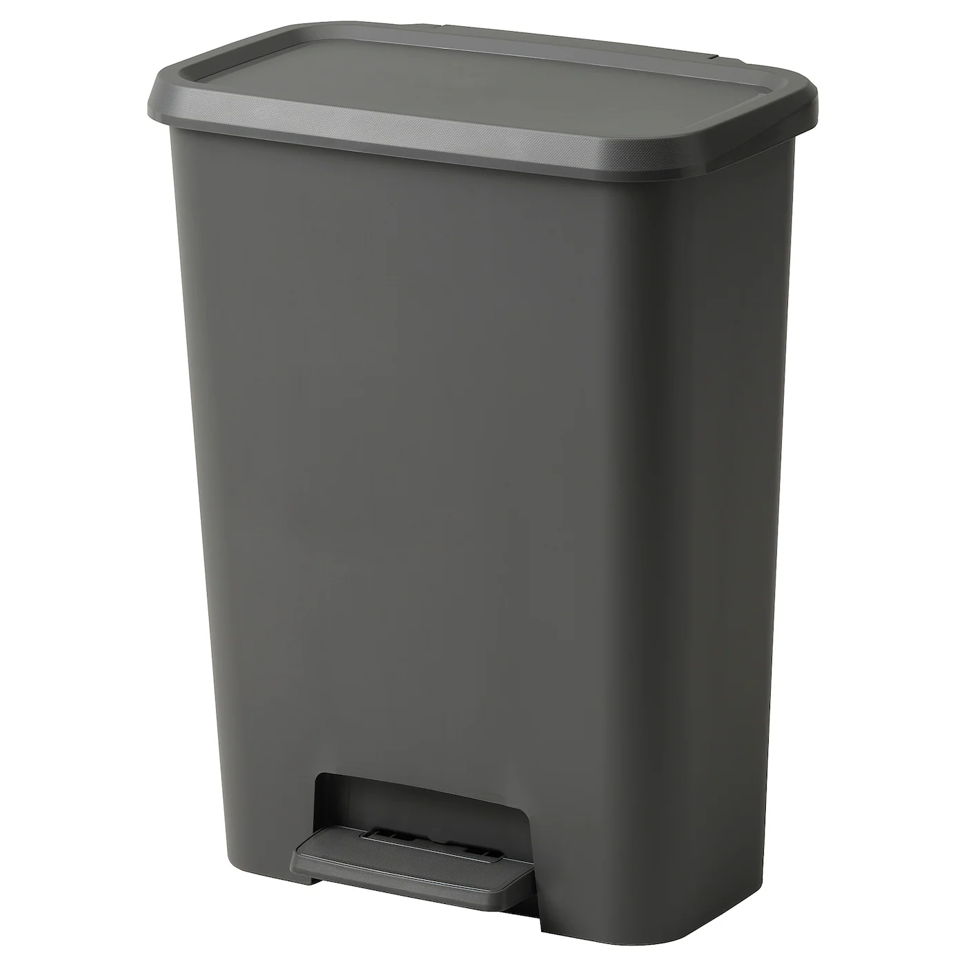 KNÖCKLA Kanta za otpatke s papučicom, tamnosiva, 50 l