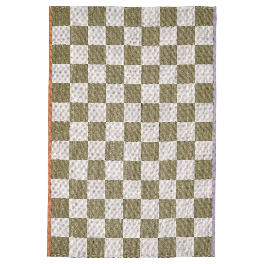 KLASSRUM Tepih, ravno tkani, bela/zelena, 170x240 cm