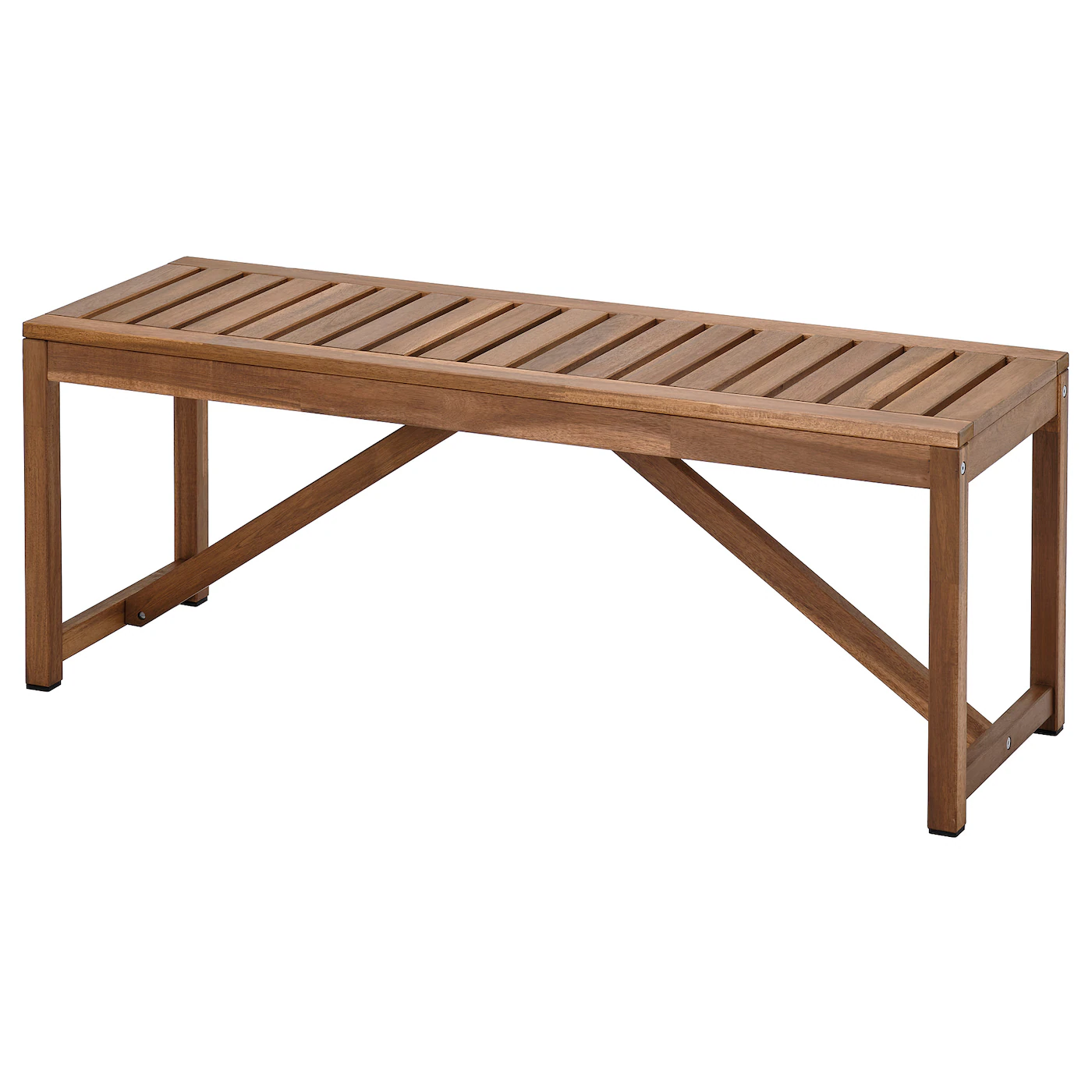 NÄMMARÖ Klupa,spolja, svetlosmeđe bajcovano, 120 cm