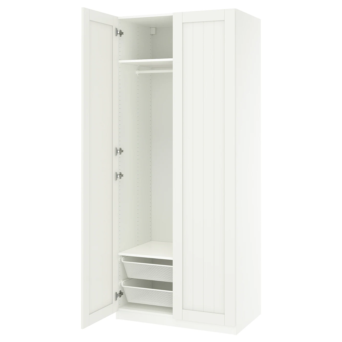 PAX / GULLABERG Kombinacija garderobera, bela/bela, 100x60x236 cm