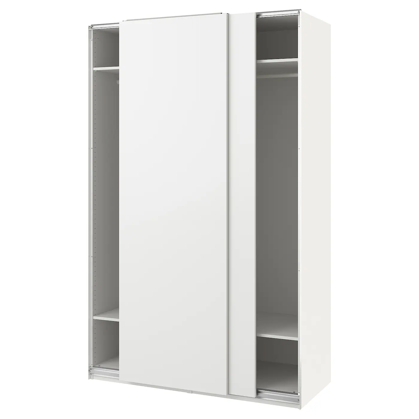 PAX / HASVIK Kombinacija garderobera, bela/bela, 150x66x236 cm