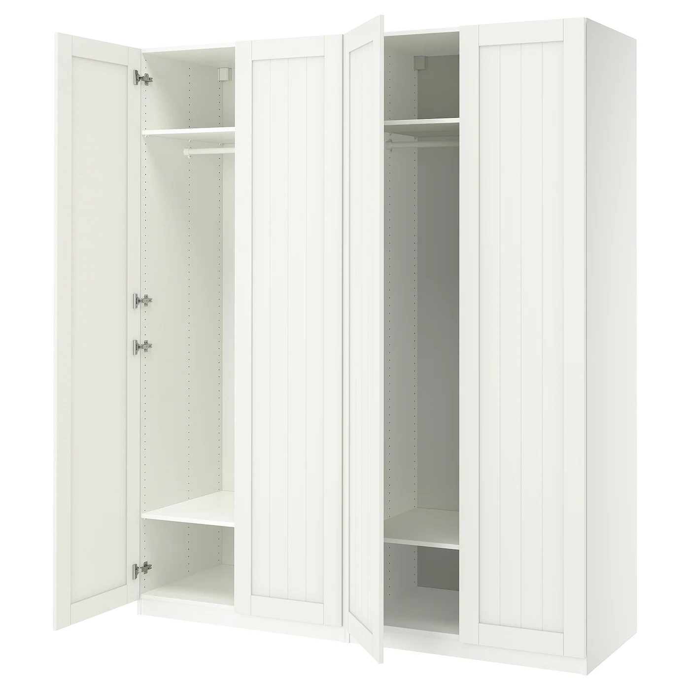 PAX / GULLABERG Kombinacija garderobera, bela/bela, 200x60x236 cm