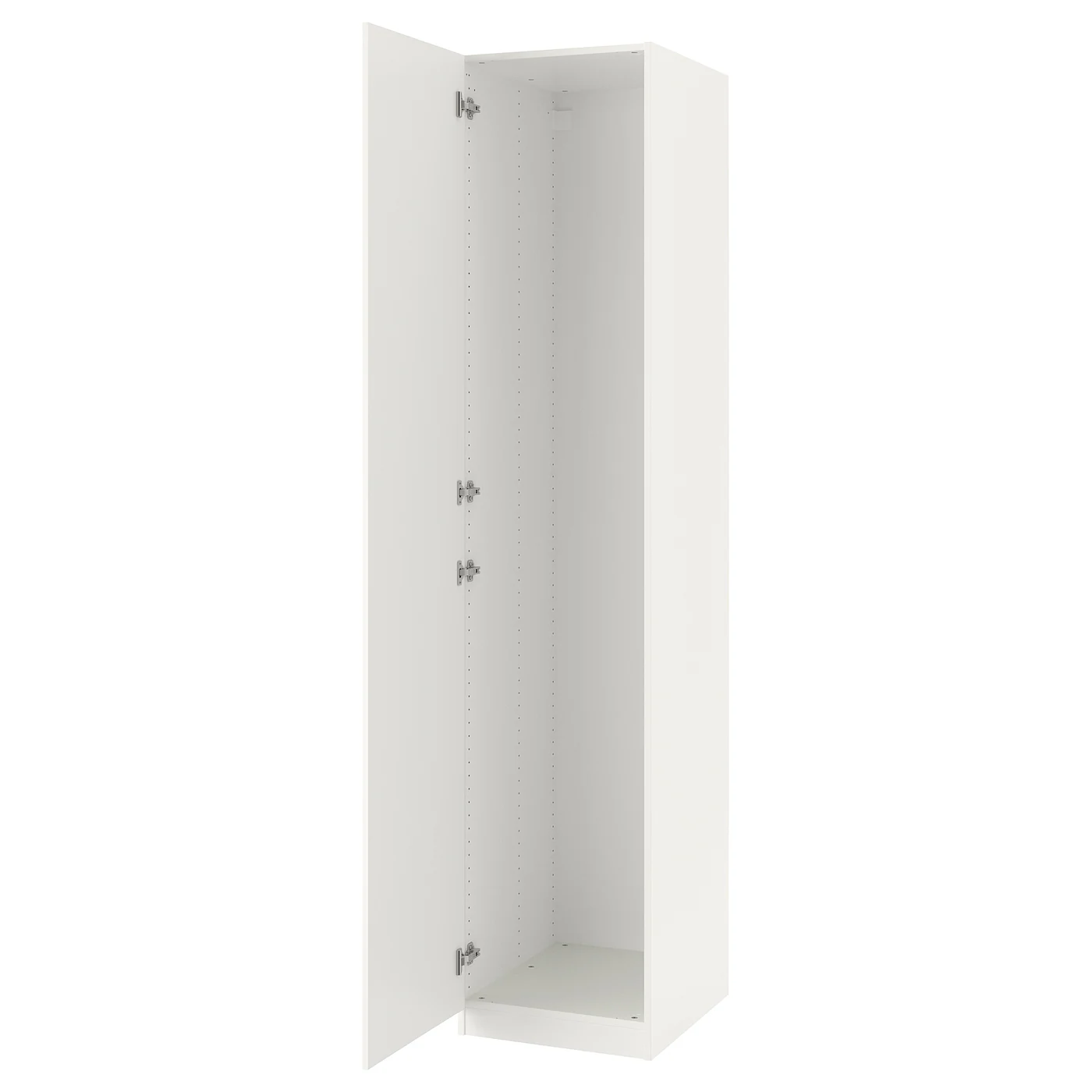 PAX / FARDAL Kombinacija garderobera, bela/v. sjaj bela, 50x60x236 cm