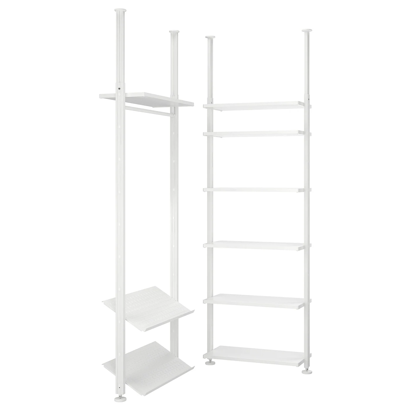 ELVARLI Kombinacija garderobera, bela, 92/92x222-350 cm