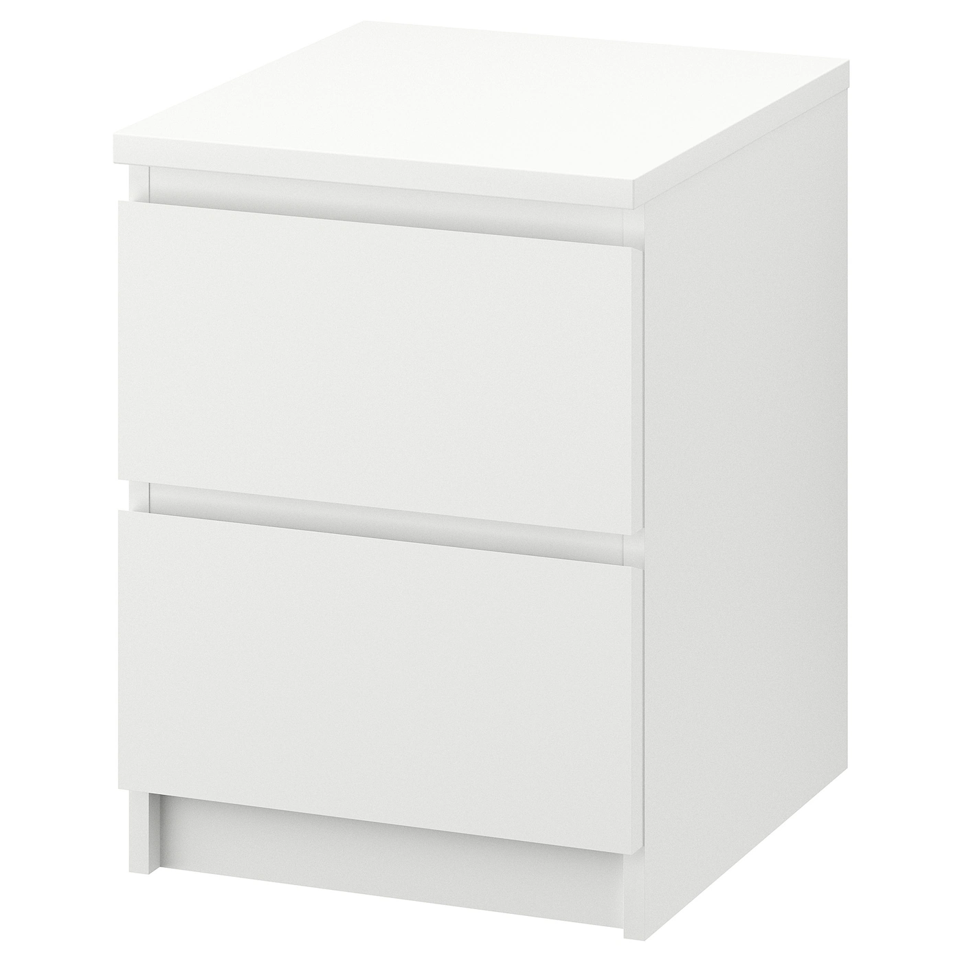 MALM Komoda s 2 fioke, bela, 40x55 cm