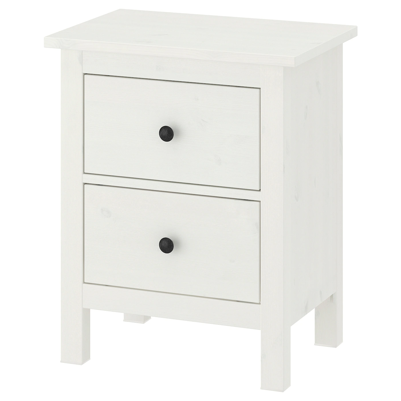 HEMNES Komoda s 2 fioke, belo bajcovano, 54x66 cm