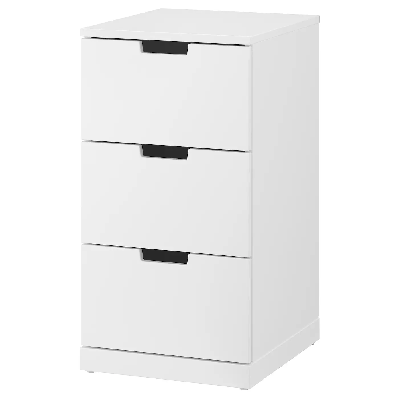 NORDLI Komoda s 3 fioke, bela, 40x76 cm
