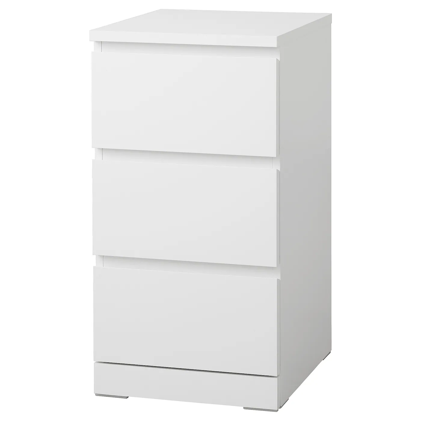 MALM Komoda s 3 fioke, bela, 40x78 cm