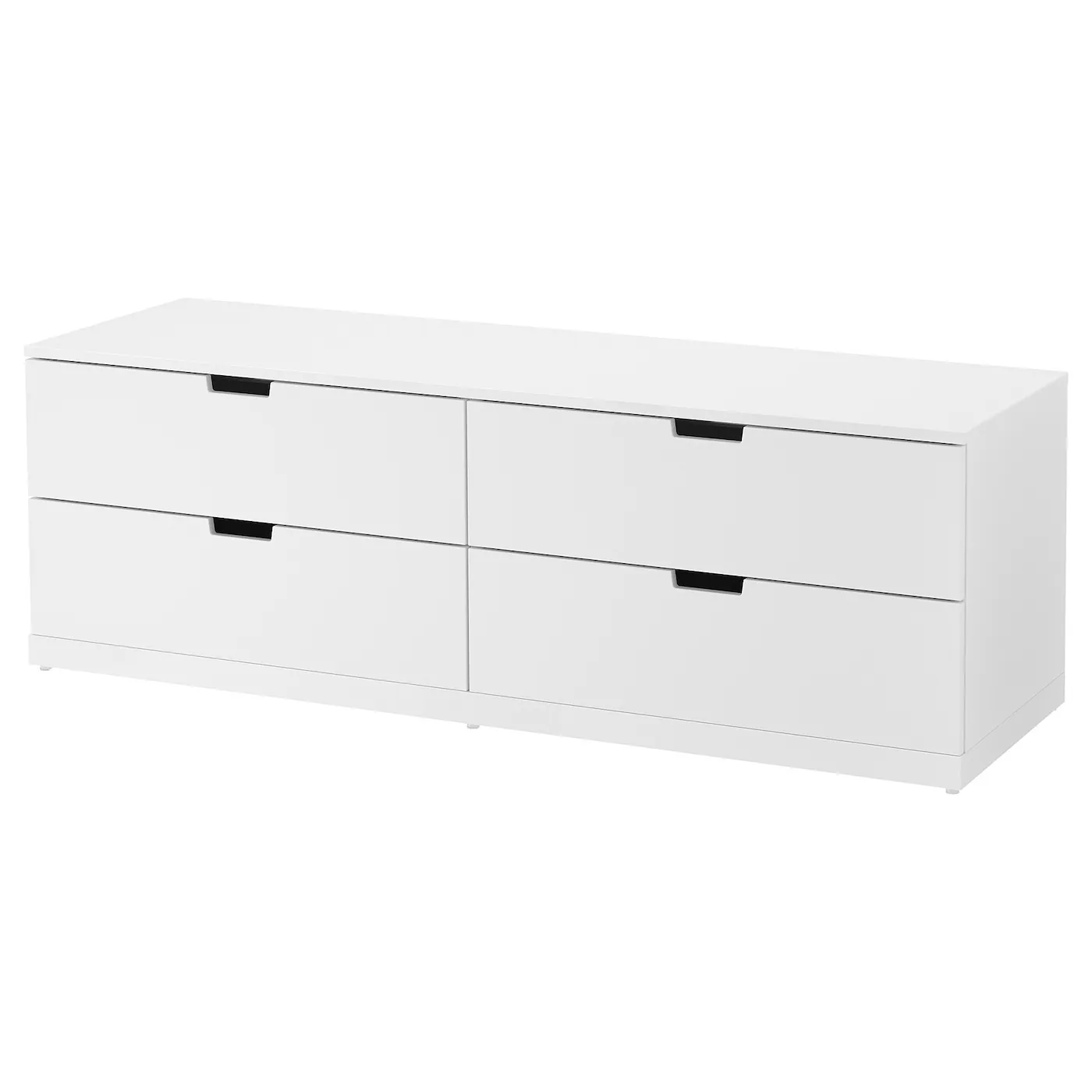 NORDLI Komoda s 4 fioke, bela, 160x54 cm