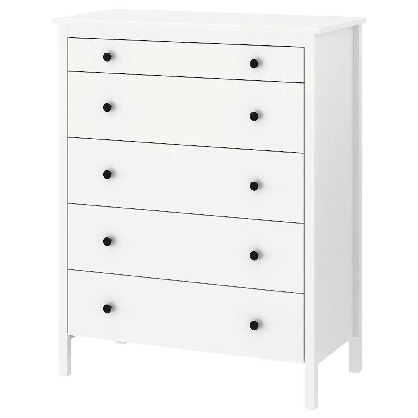 KOPPANG Komoda s 5 fioka, bela, 90x114 cm