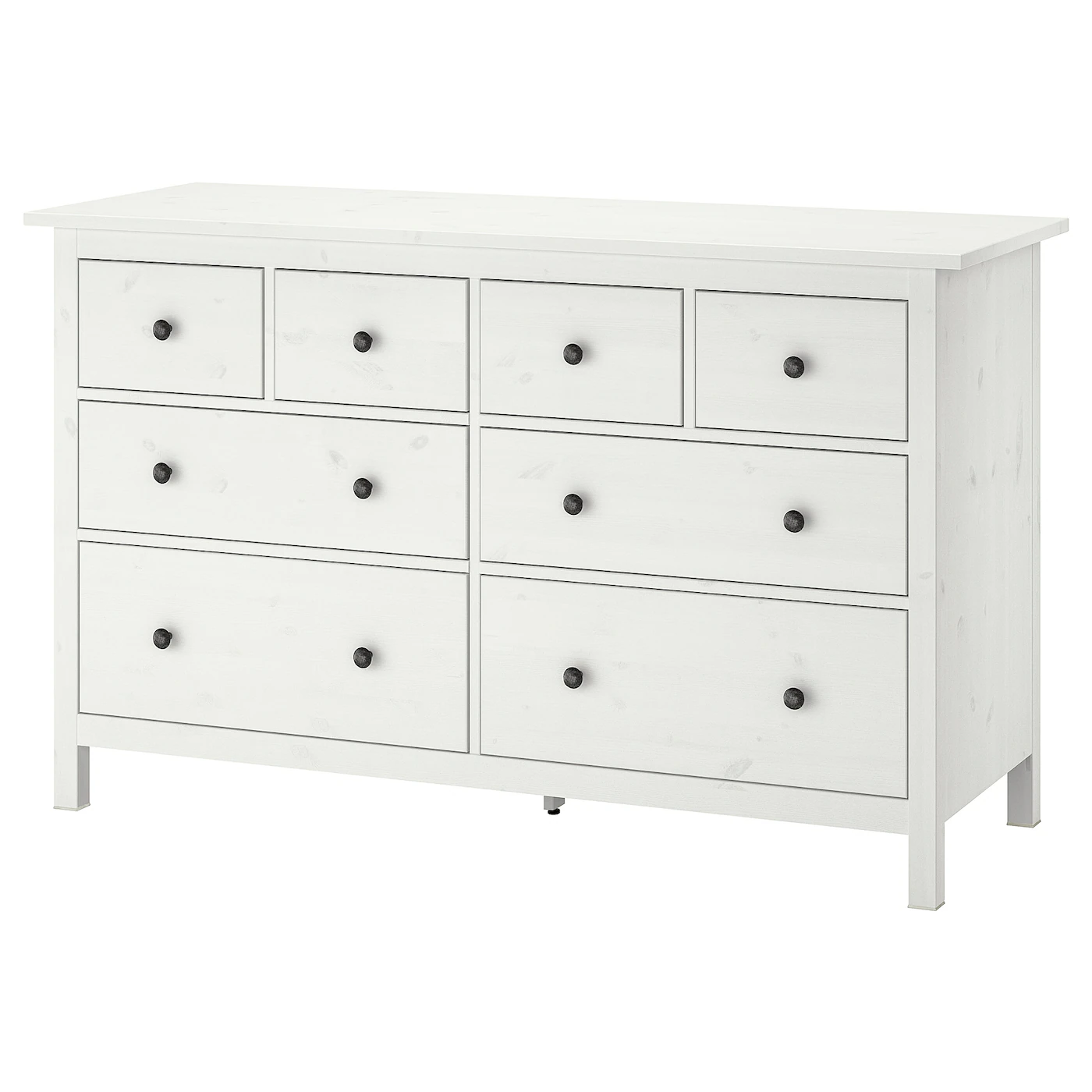 HEMNES Komoda s 8 fioka, belo bajcovano, 160x96 cm