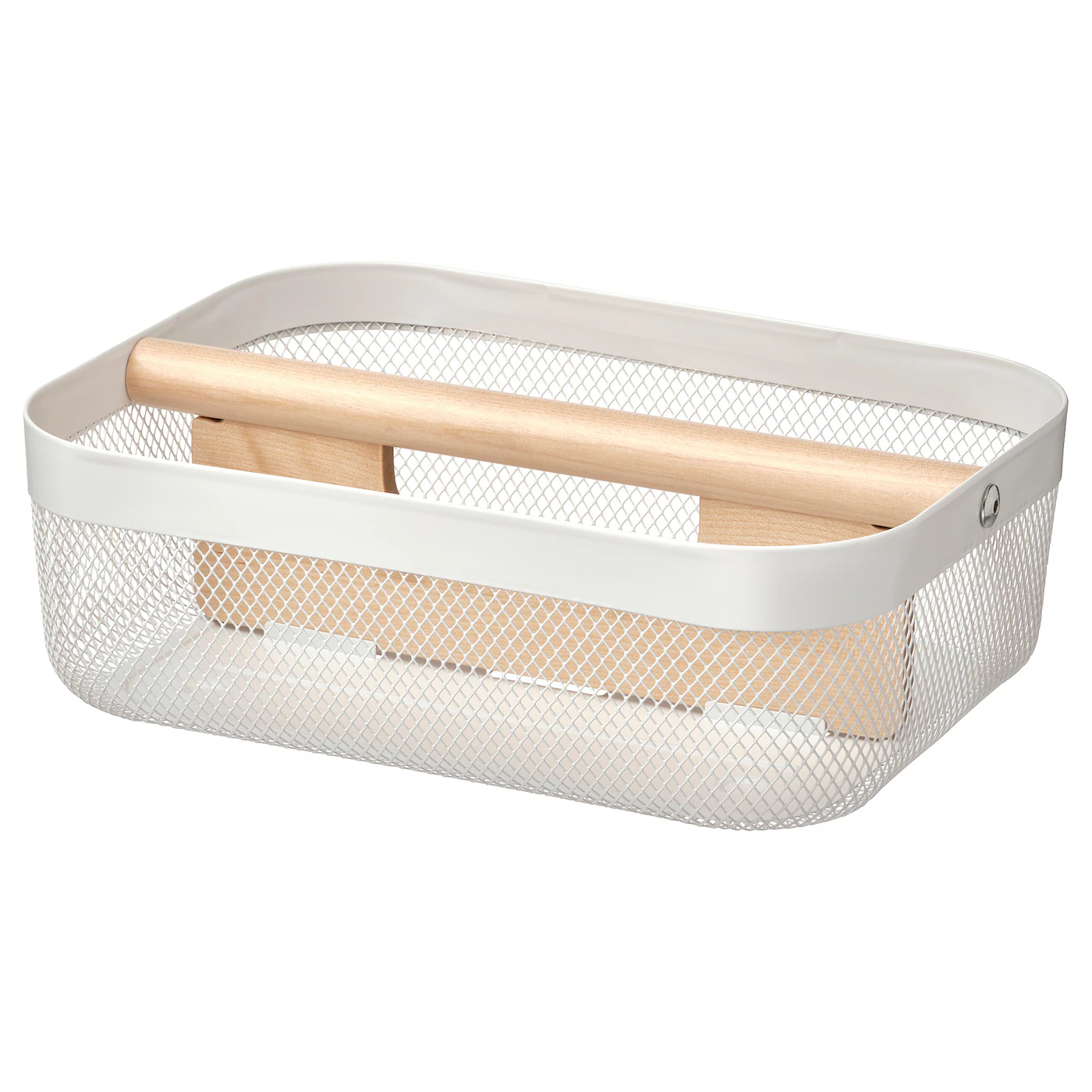RISATORP Korpa s pregradama, bela, 33x24x11 cm