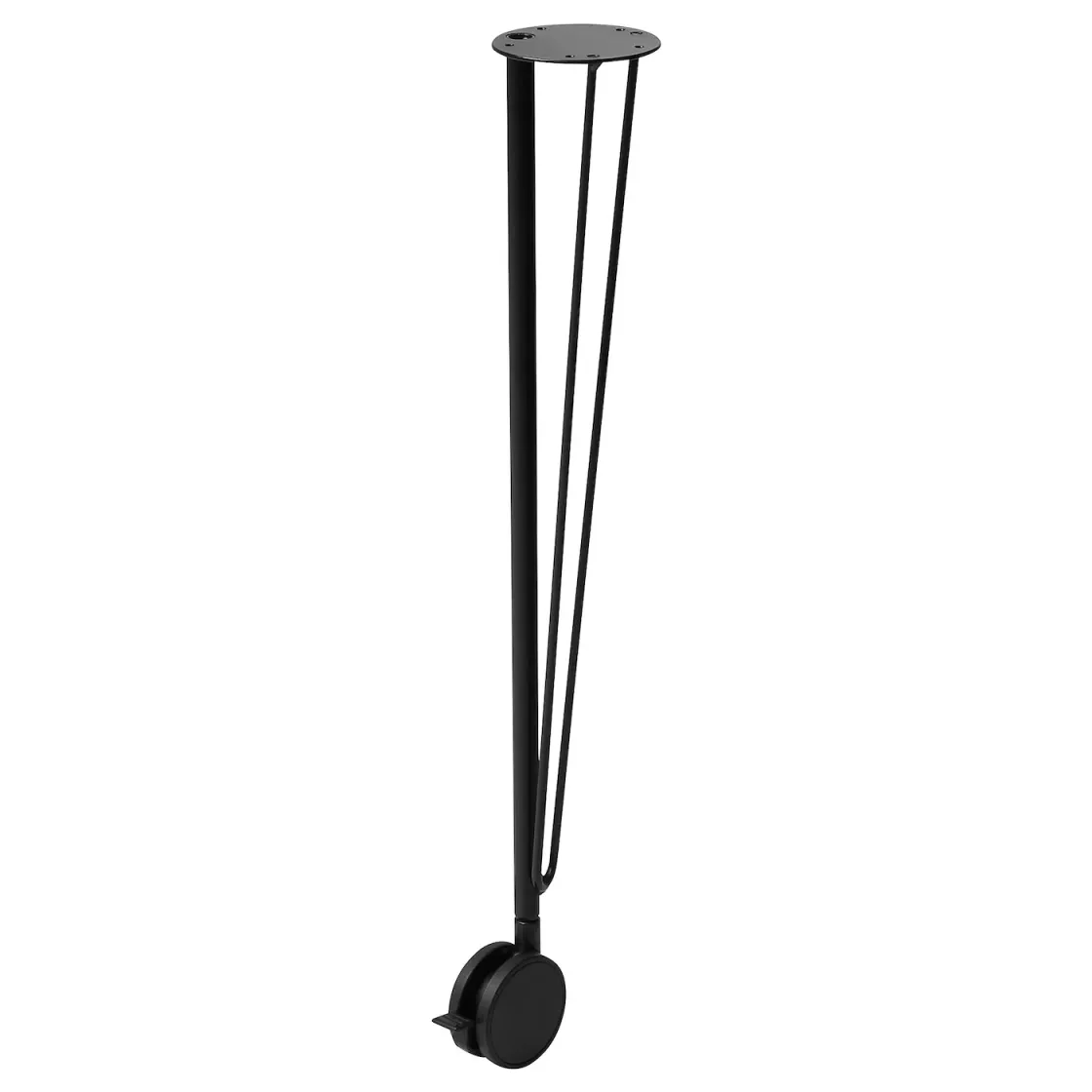 KRILLE Nogar na točkić, crna, 70 cm