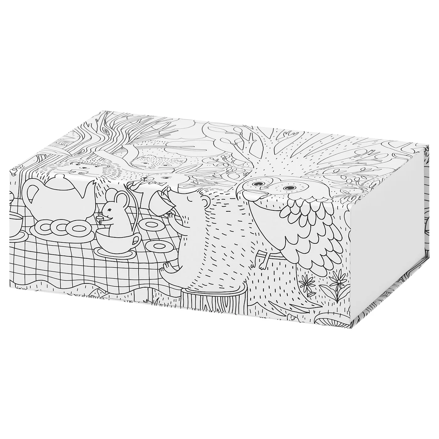 SKOGSDUVA Kutija, dezenirano/raznobojno, 25x17x8.5 cm