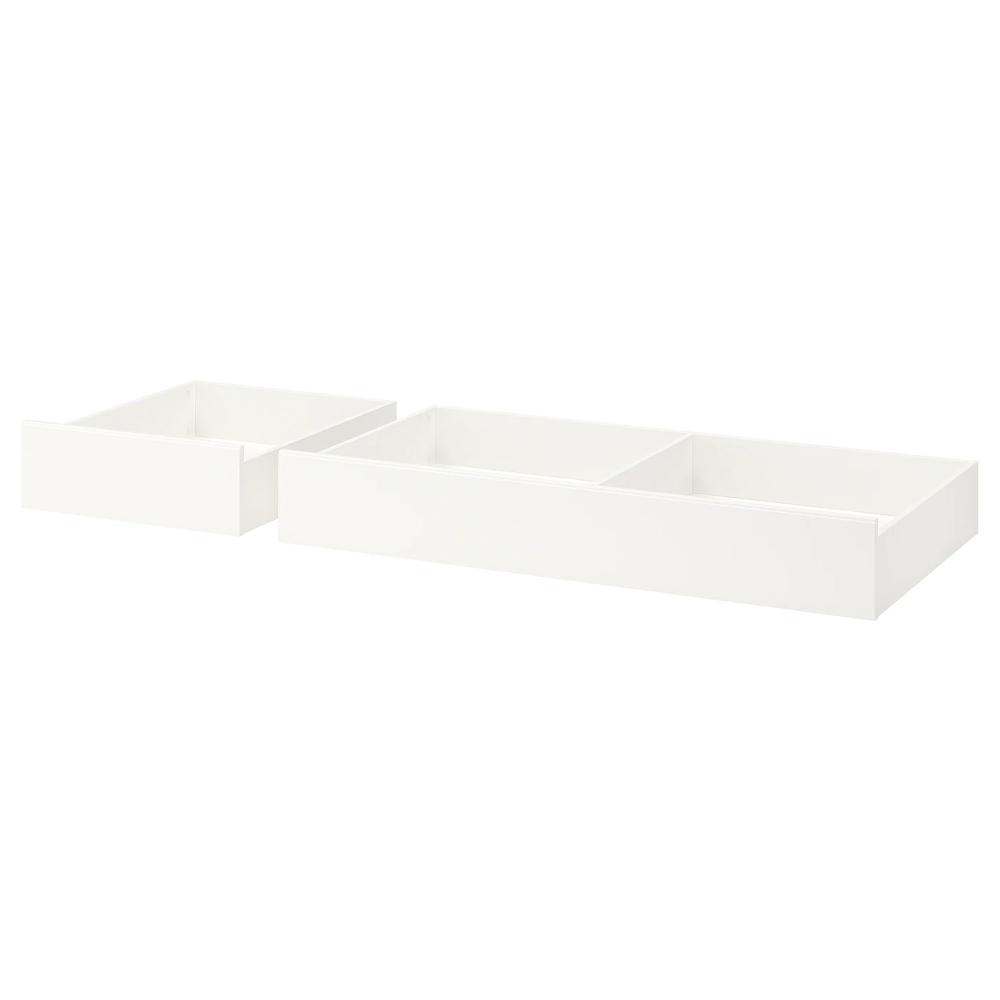 SONGESAND Kutija za odlaganje, krevet,2kom., bela, 200 cm