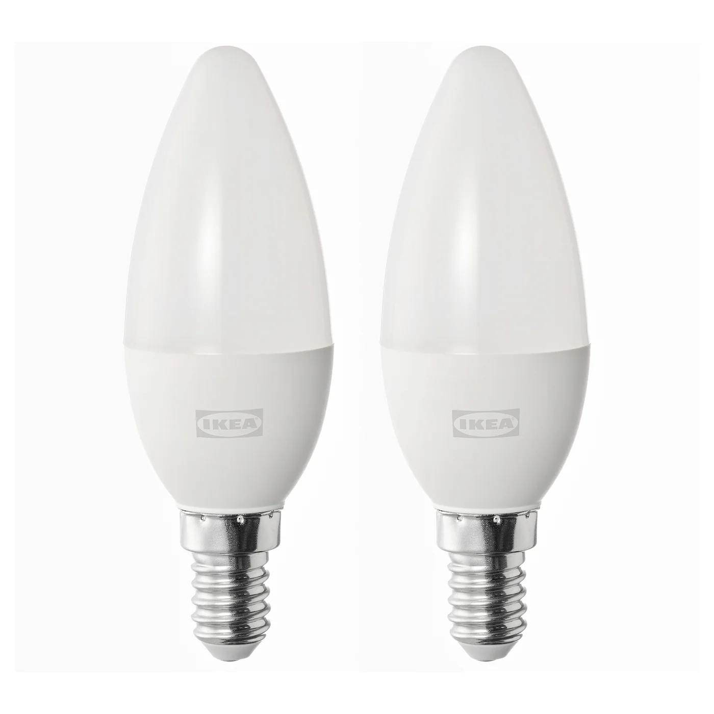 SOLHETTA LED sijalica E14 470 lumena, luster/opal bela