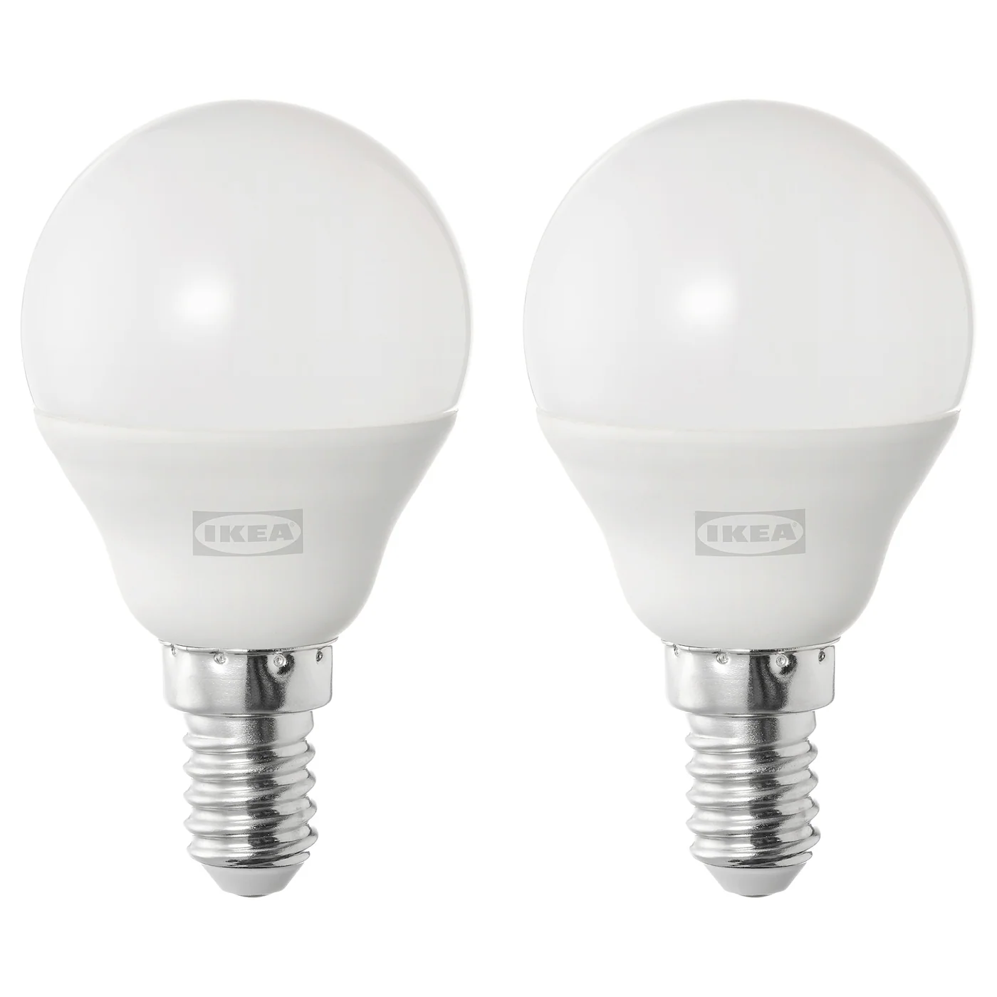 SOLHETTA LED sijalica E14 470 lumena, kugla opal bela