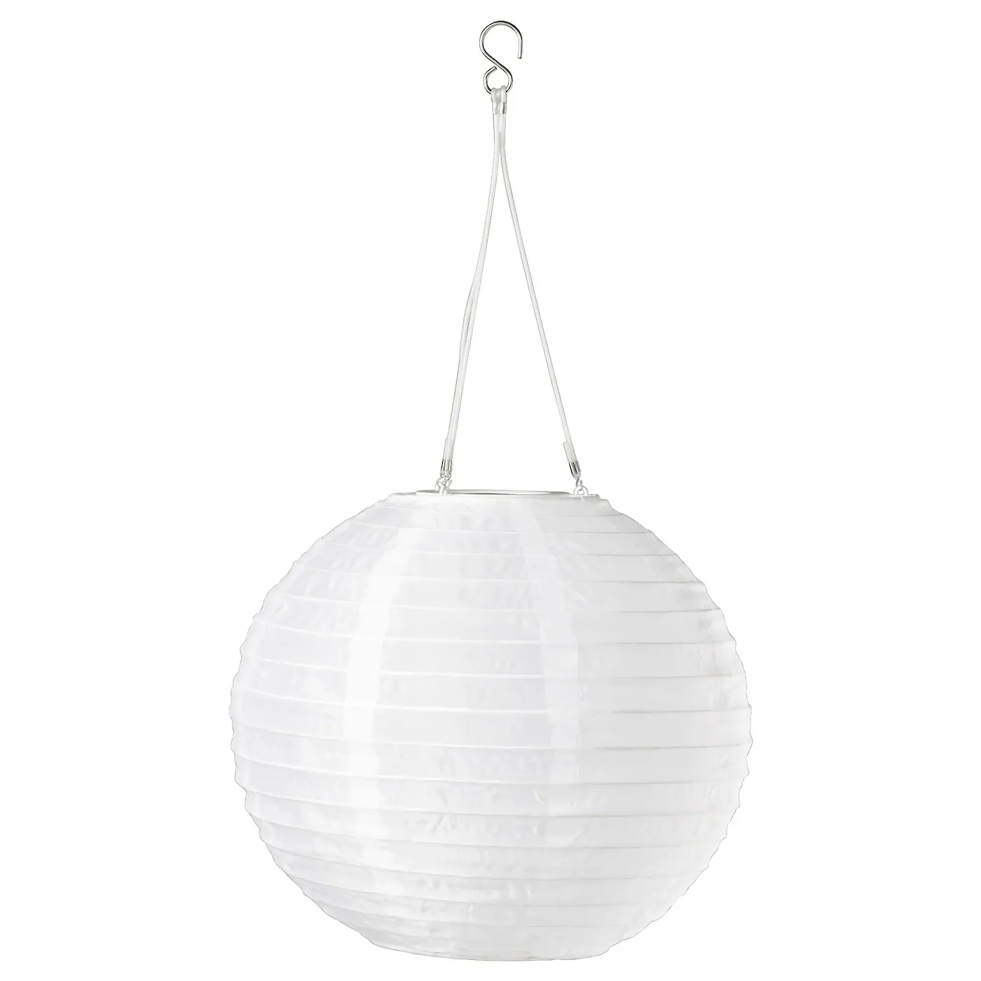SOLVINDEN LED solarna visilica, napolju/kugla bela, 30 cm