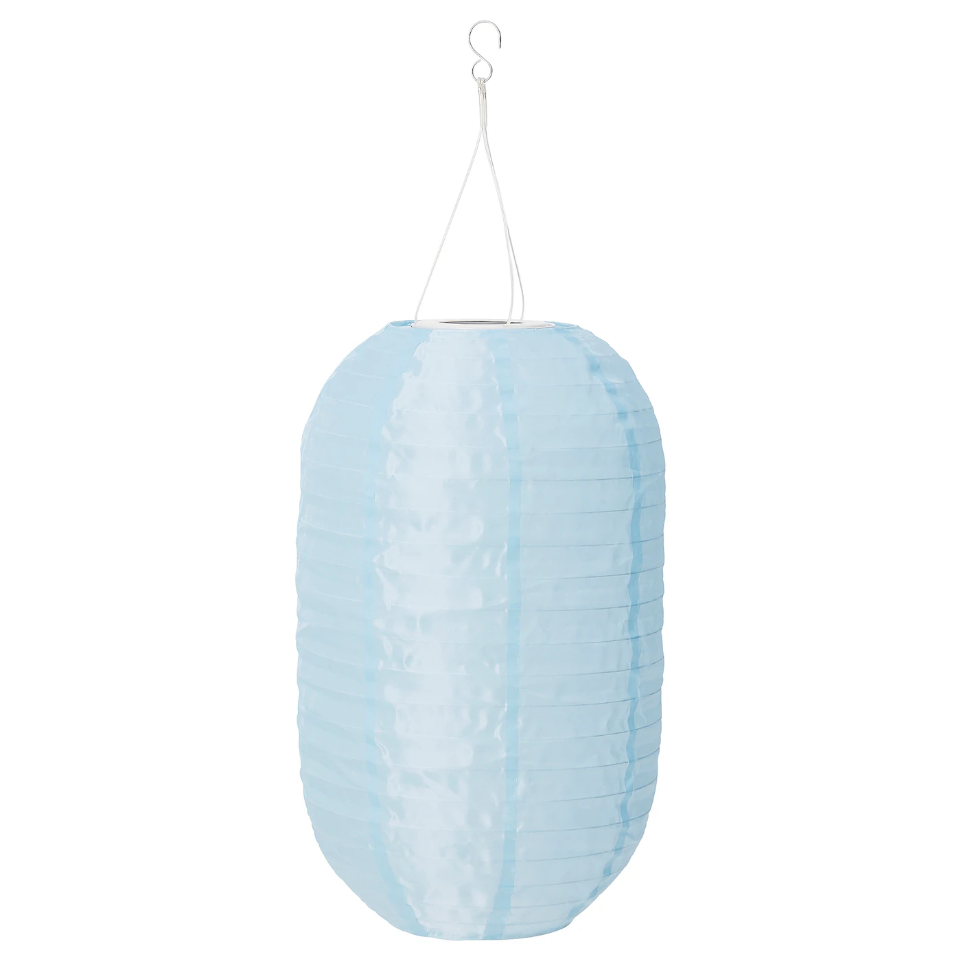 SOLVINDEN LED solarna visilica, napolju/ovalno svetloplava, 43 cm