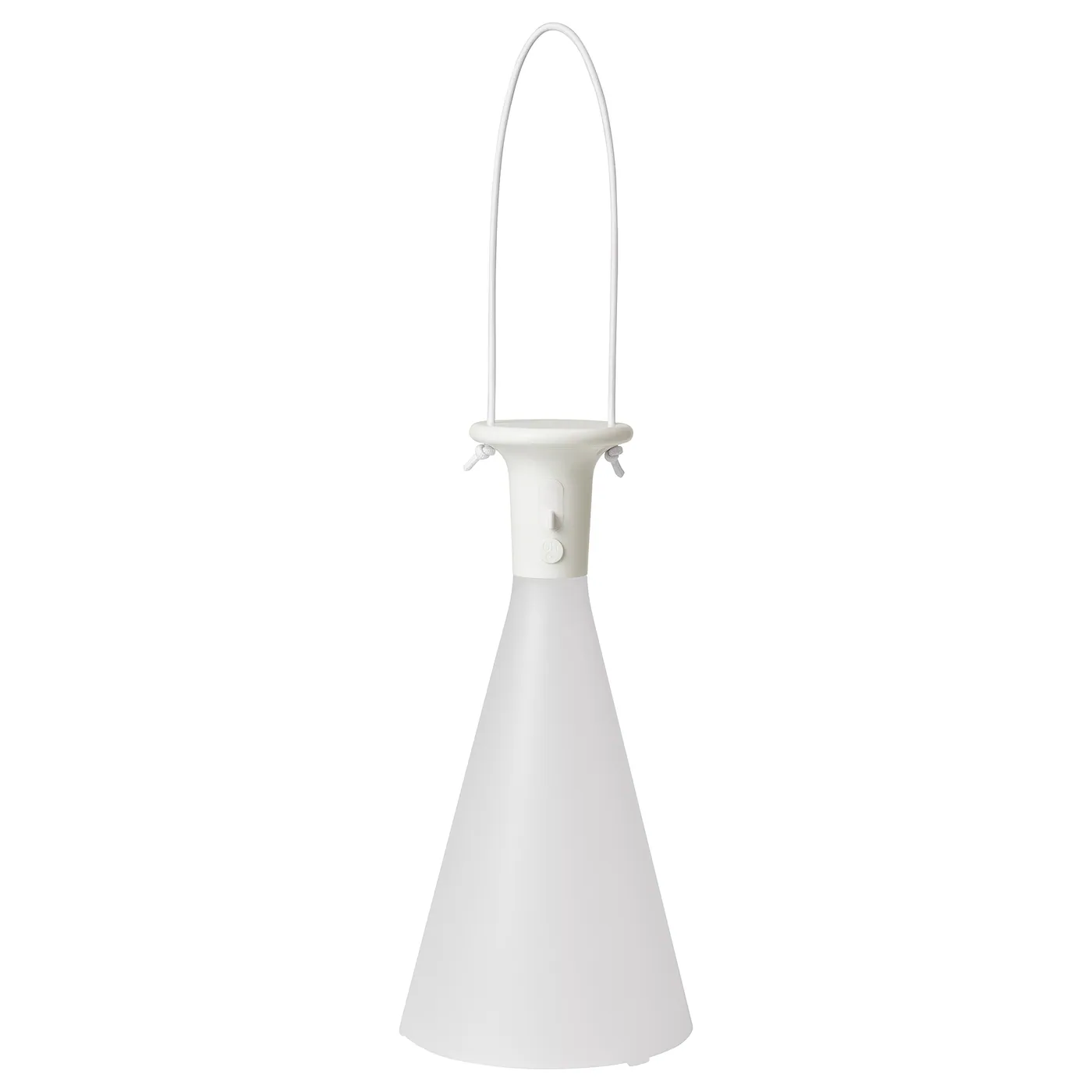 SOLVINDEN LED stona lampa, na baterije napolju/konusno bela, 26 cm