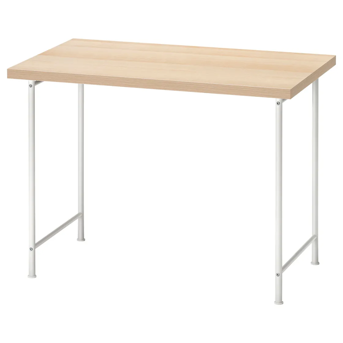 LINNMON / SPÄND Radni sto, belo b. im. hrastovine/bela, 100x60 cm