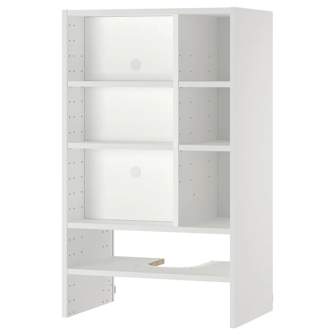 METOD Zid.okv.elem. za ugradni aspirator, bela, 60x37x100 cm