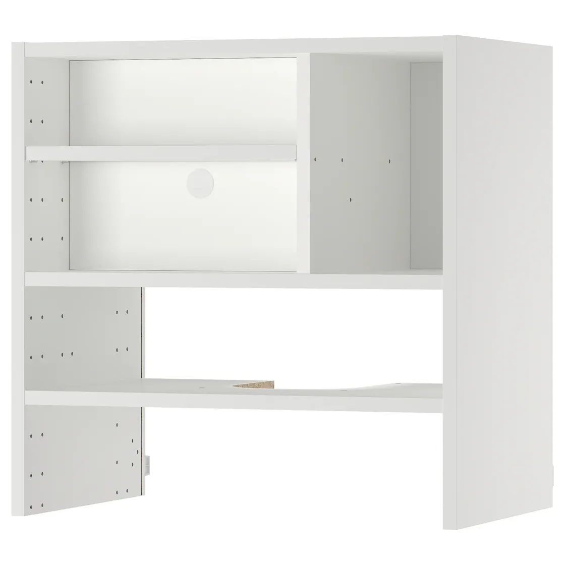 METOD Zid.okv.elem. za ugradni aspirator, bela, 60x37x60 cm