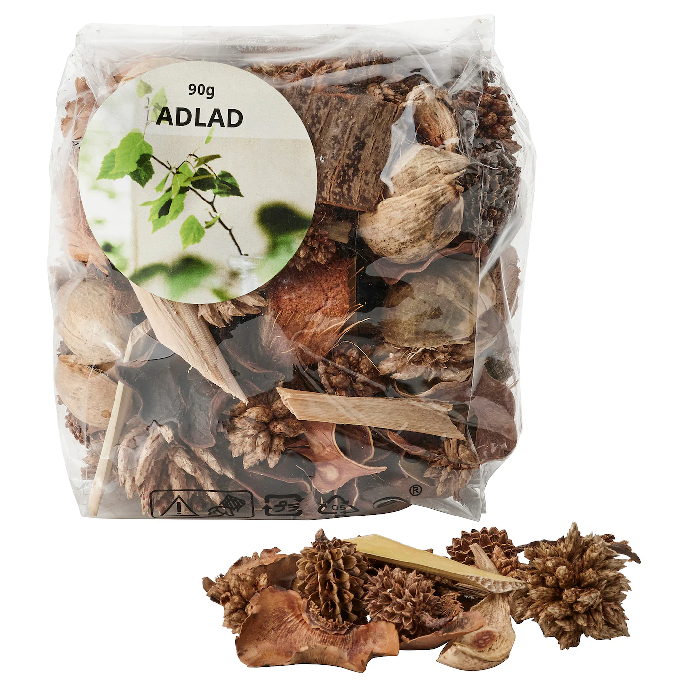 ADLAD Mirisni potpuri, Skandinavska šuma/bela, 90 g